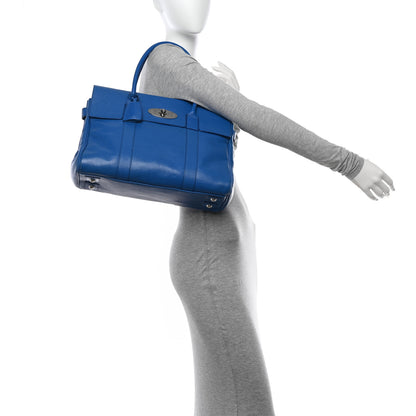 Mulberry Shiny Goatskin Bayswater Cosmic Blue 2 of 18