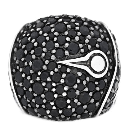 John Hardy Sterling Silver Black Sapphire Lava Dome Ring 52 6 1 of 5