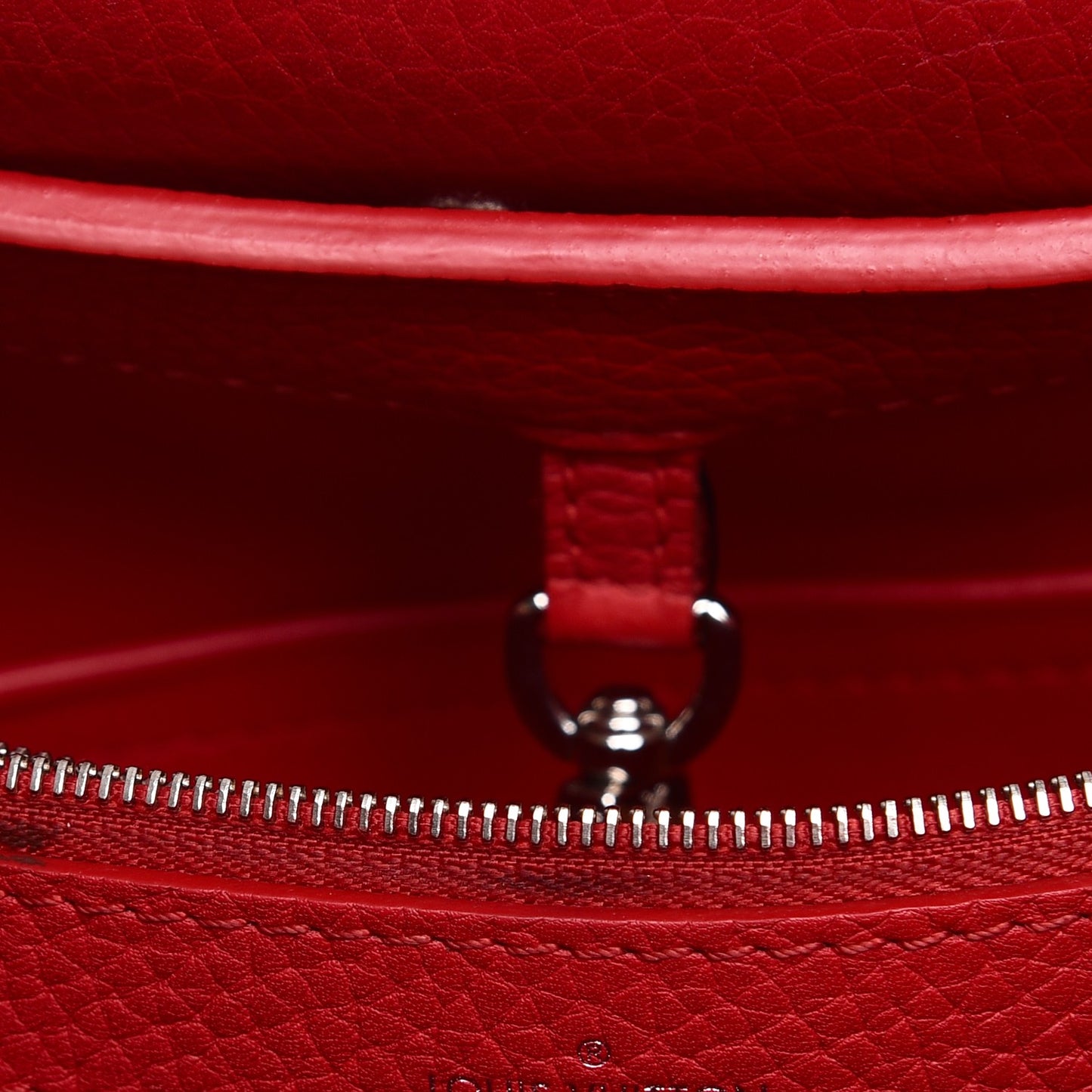 Taurillon Python Capucines MM Rubis