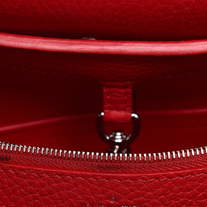 Louis Vuitton Taurillon Python Capucines MM Rubis 9 of 12