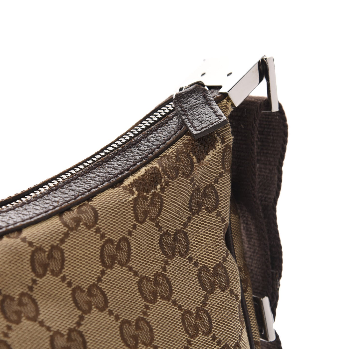 Monogram Medium Half Moon Hobo Dark Brown