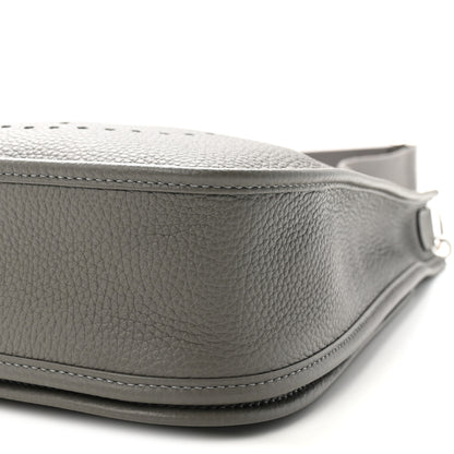 Hermes Taurillon Clemence Evelyne III PM Gris Meyer 10 of 11