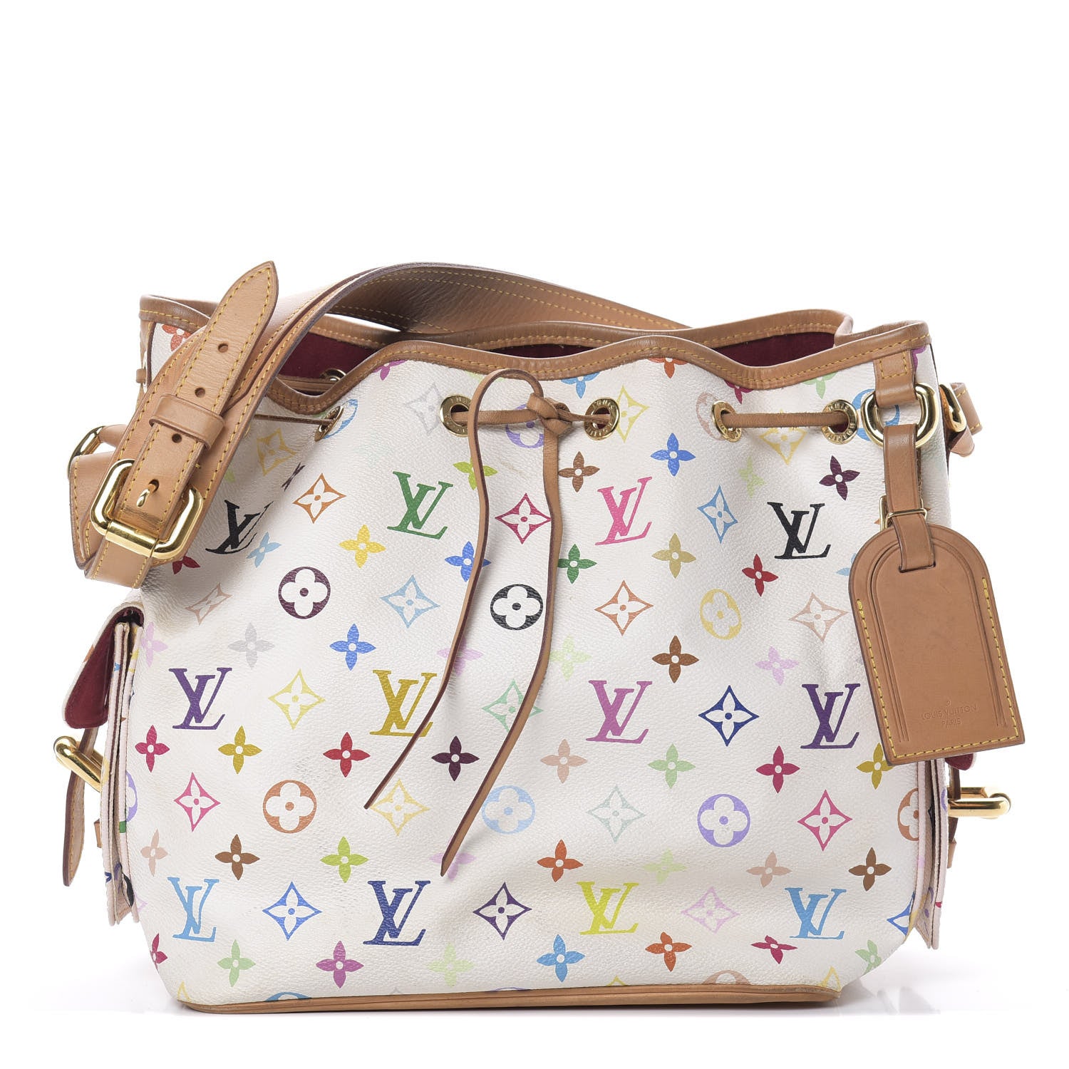 Louis Vuitton Monogram Multicolor Petit Noe White 1 of 17