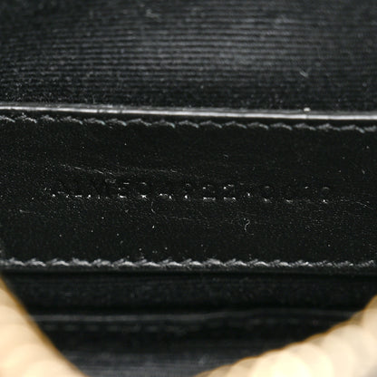 Saint Laurent Grain De Poudre Chevron Monogram Bill Pouch Black 7 of 8