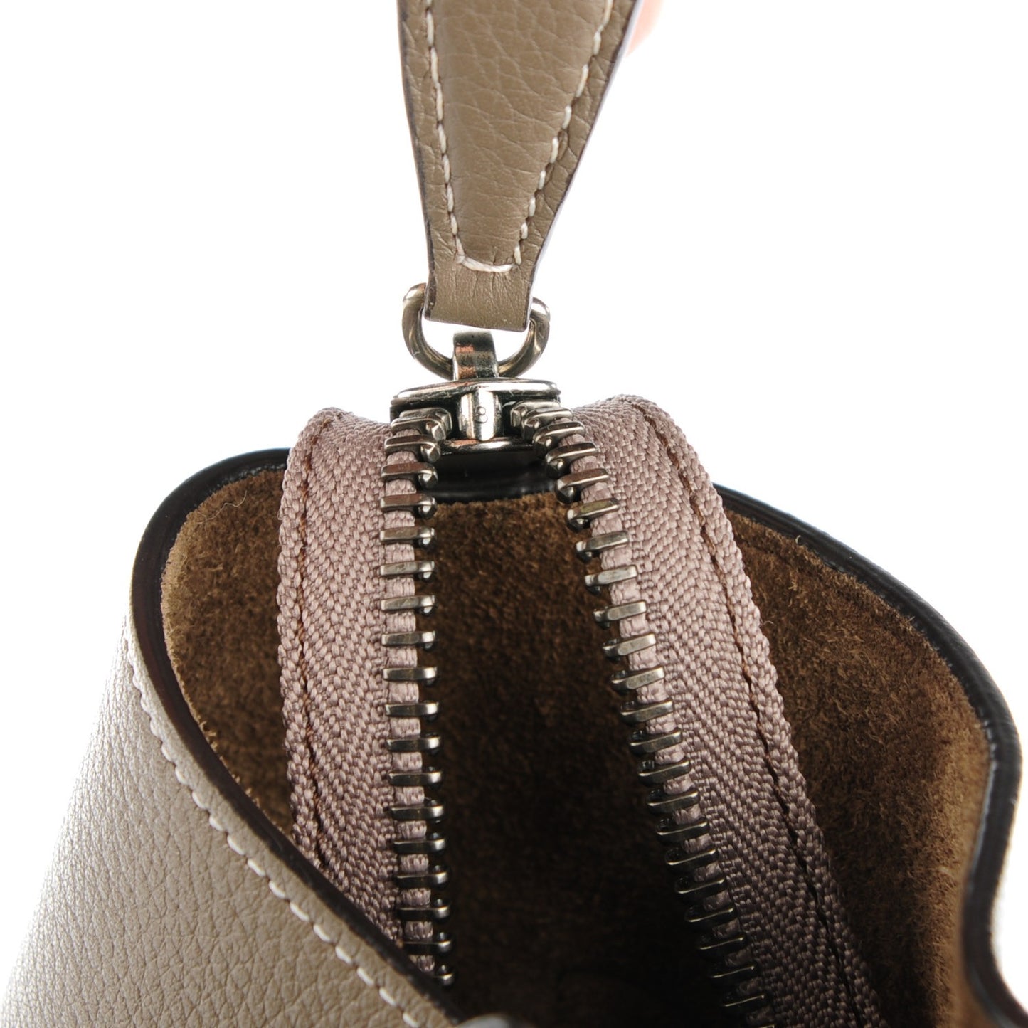 Drummed Calfskin Mini Luggage Souris