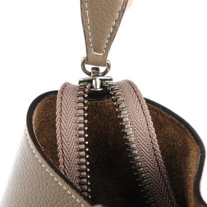 Celine Drummed Calfskin Mini Luggage Souris 8 of 8