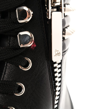 Christian Louboutin Spikes Combat Boots 38 Black 6 of 10