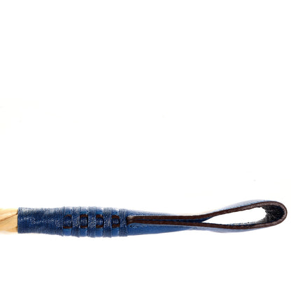Hermes Wood Aniline Goatskin Riding Crop Bleu Electrique 6 of 8