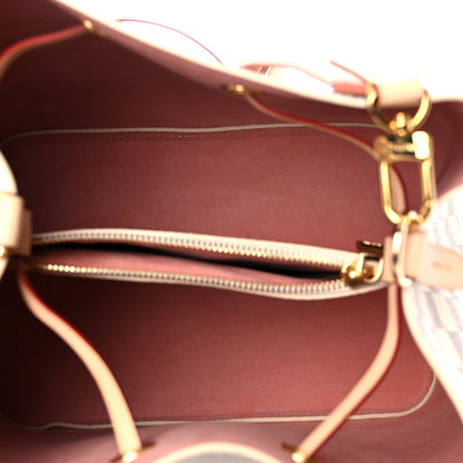 Louis Vuitton Damier Azur Braided Neonoe MM Peach Cream 6 of 11