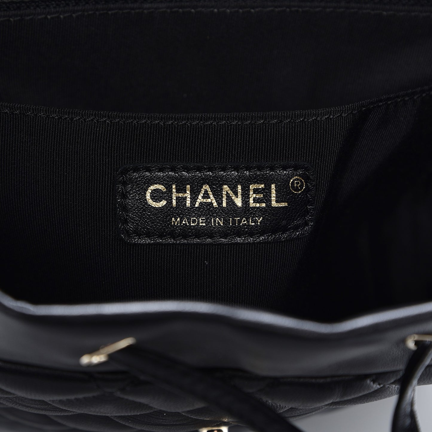 Lambskin Quilted Large Urban Spirit Backpack Black