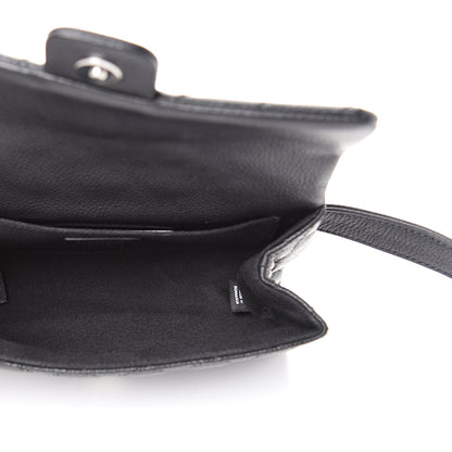 Chanel Grained Calfskin Quilted 2.55 Reissue Flap Belt Bag Clutch Black 4 of 10