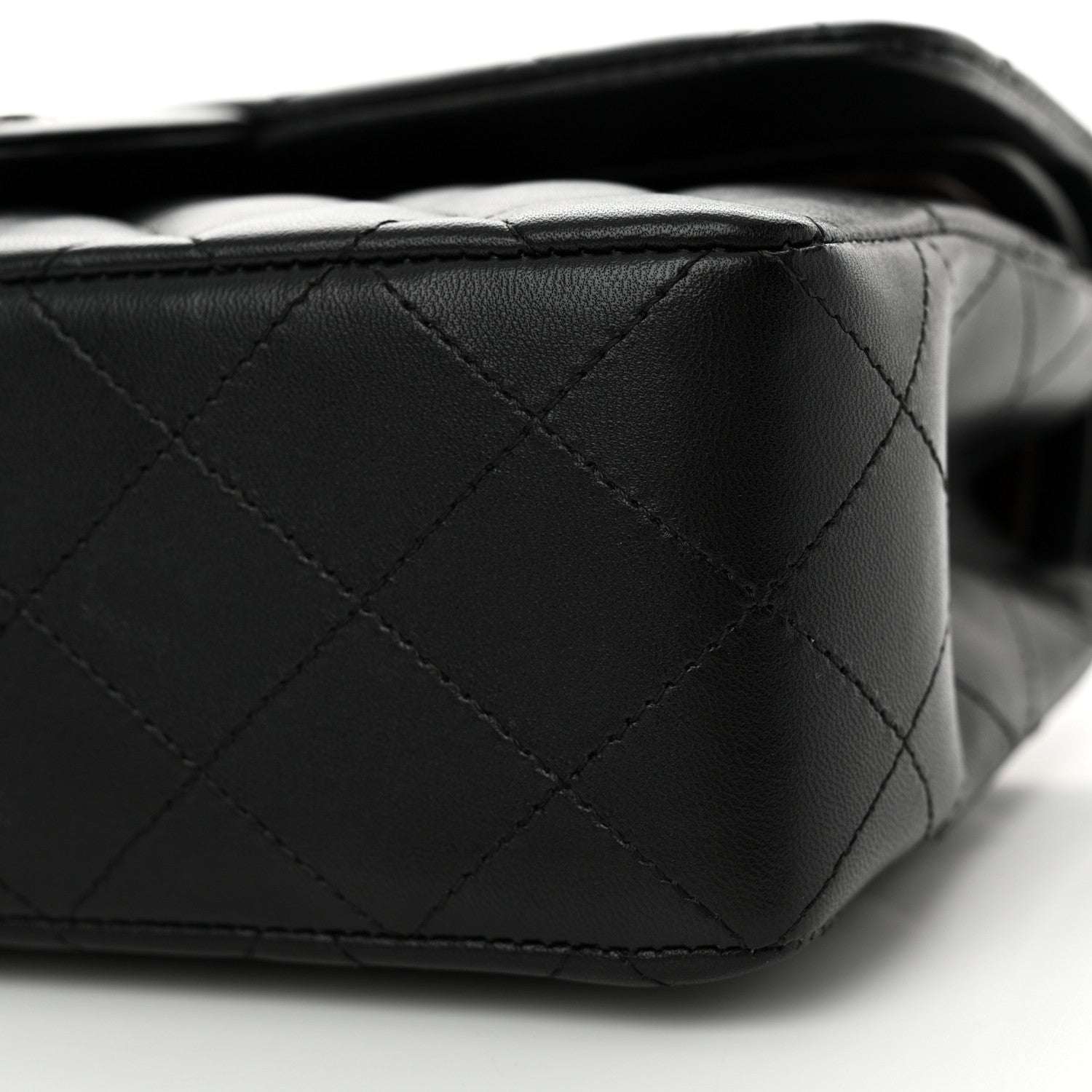 Chanel Lambskin Quilted Small Double Flap Black 10 of 12