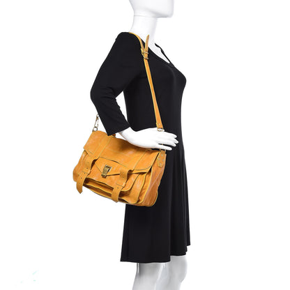 Proenza Schouler Lambskin Medium PS1 Satchel Mustard 2 of 24