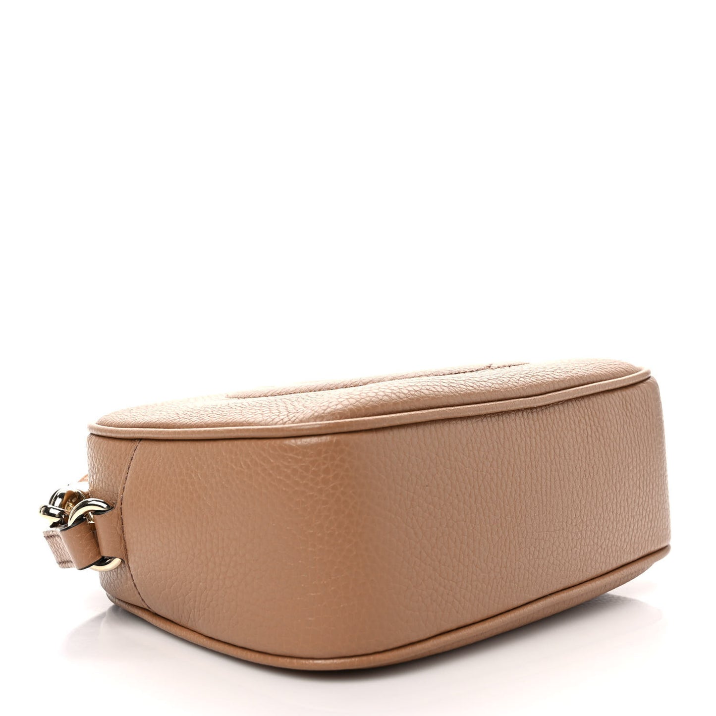 Pebbled Calfskin Small Soho Disco Bag Camelia