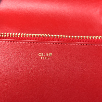Celine Smooth Calfskin Tassels Wallet On Strap Red 6 of 8