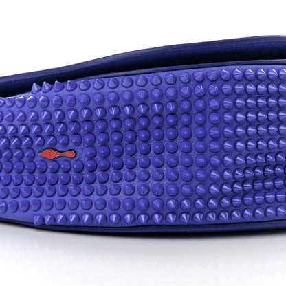 Christian Louboutin Calfskin Spikes Panettone Messenger Blue 8 of 15