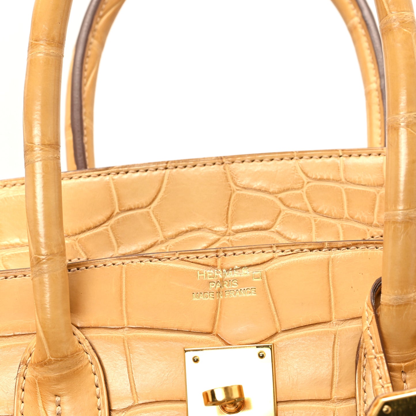 Matte Alligator Birkin 35 Paille