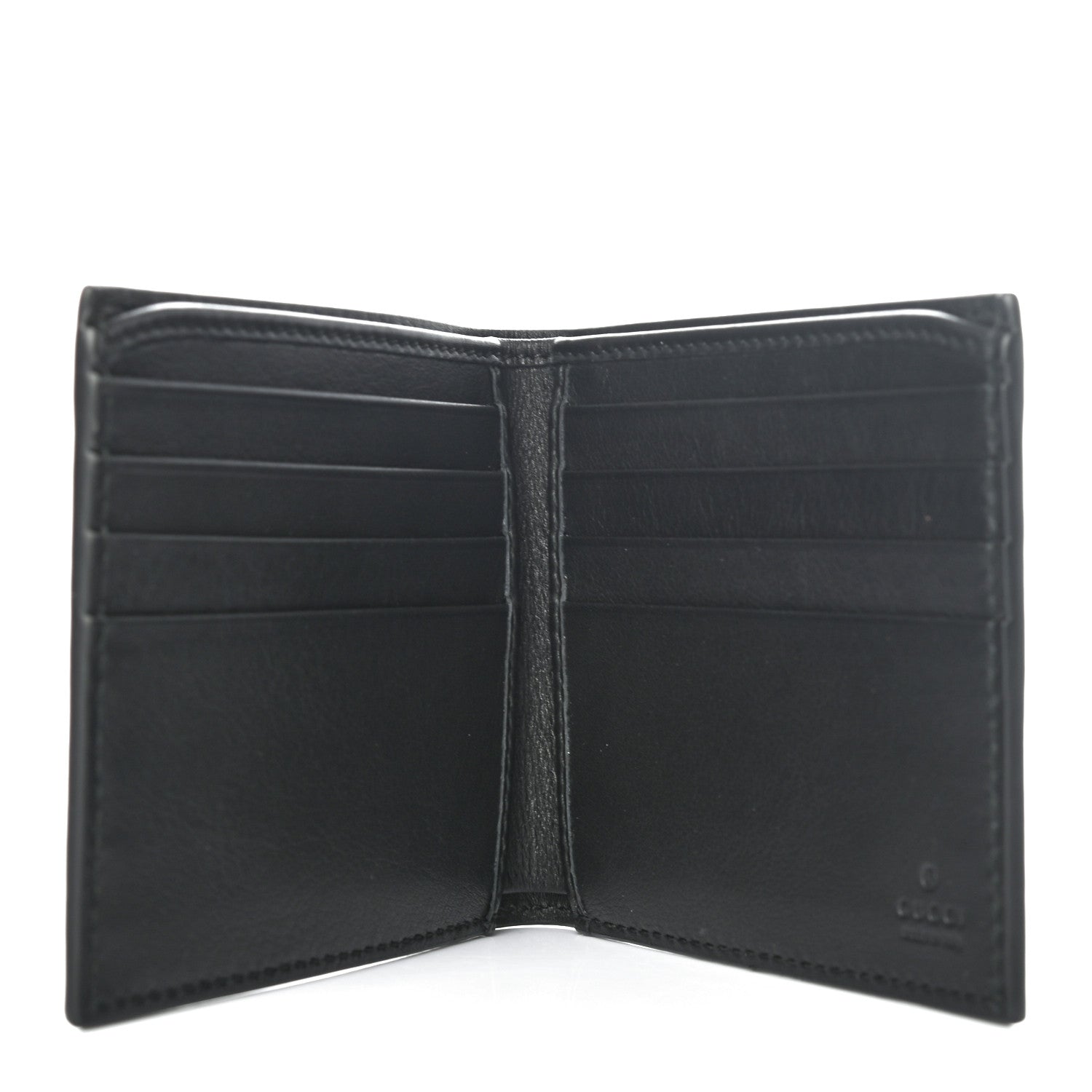 Gucci Smooth Calfskin XL Bi-Fold Wallet Black 5 of 7