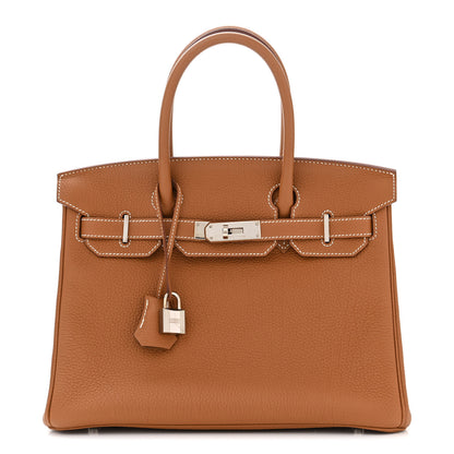 Hermes Togo BIRKIN 30 Gold 1 of 11