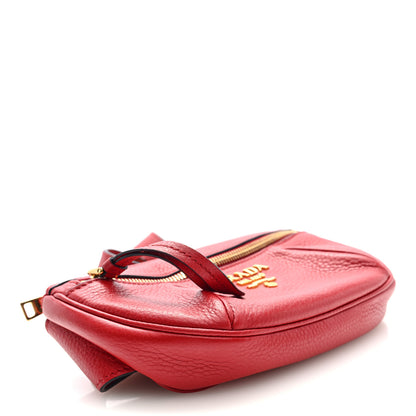 Prada Vitello Daino Small Belt Bag Rosso 4 of 9