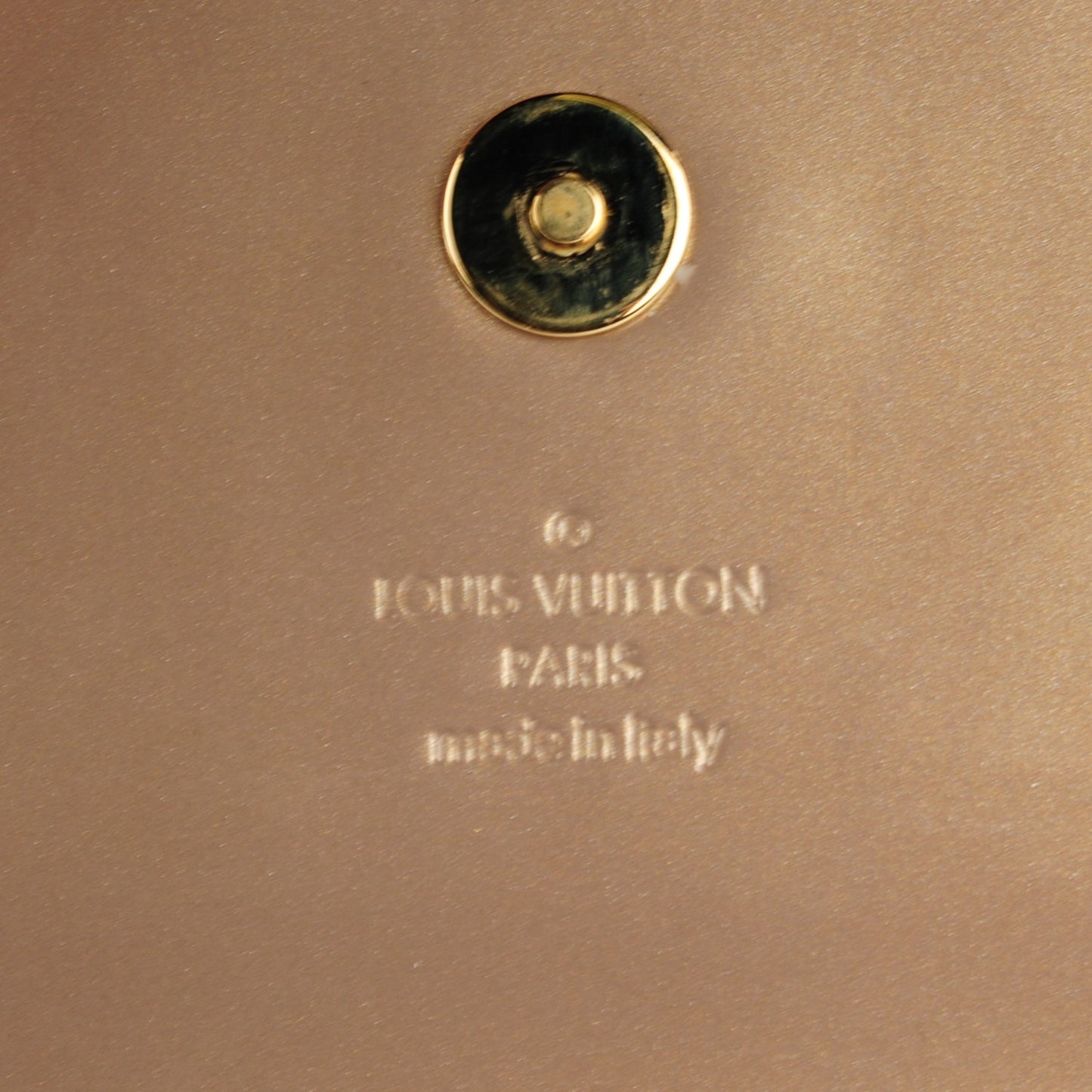 Patent Sobe Clutch Beige Poudre