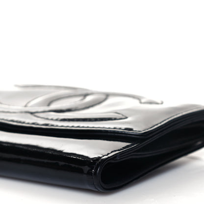 Chanel Patent Timeless CC Compact French Wallet Black 10 of 15
