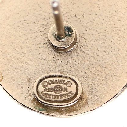 Chanel Pearl Coco Round Earrings Gold Pearly White 4 of 6