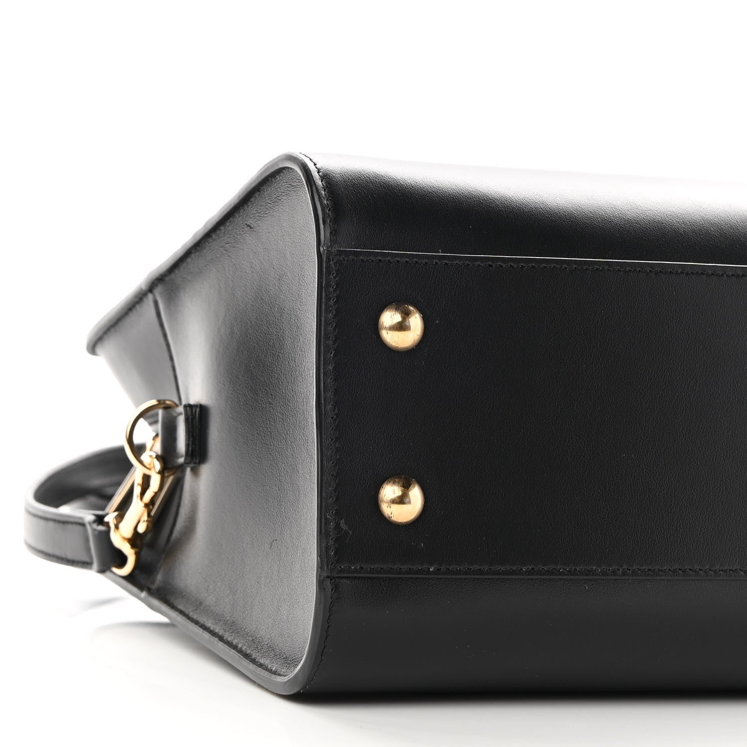 Saint Laurent Calfskin Monogram Baby Cabas Black 8 of 8