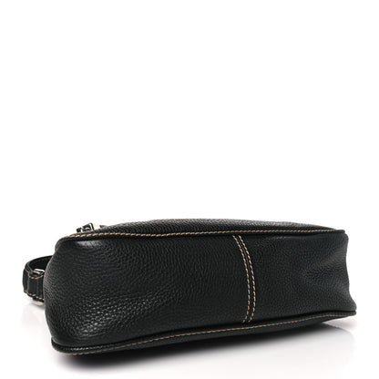 Chanel Grained Calfskin Tassel Shoulder Bag Black 4 of 11