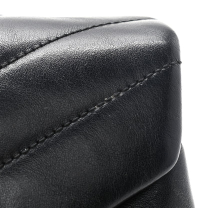 Saint Laurent Calfskin Y Quilted Monogram Toy Loulou Crossbody Bag Black 8 of 11