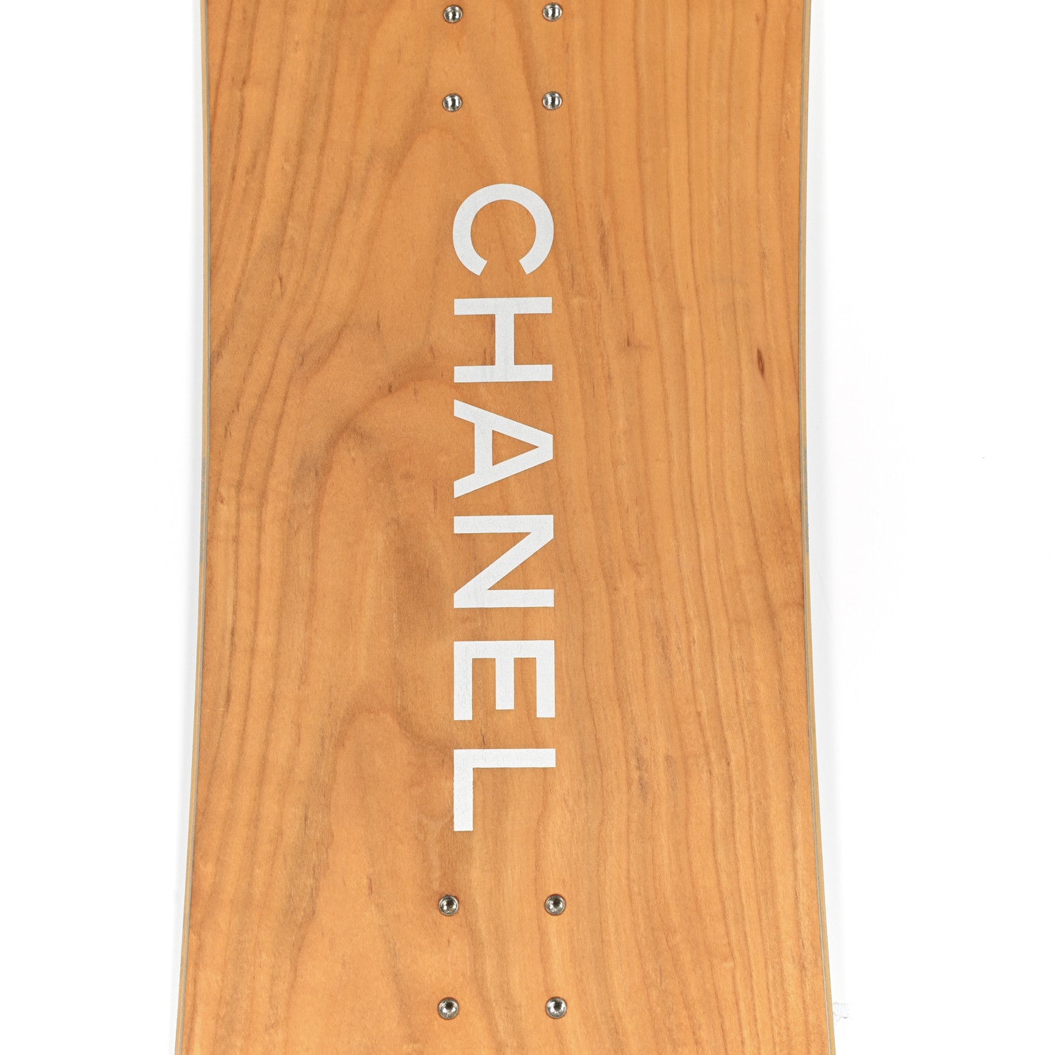 Chanel Wood Logo Snowboard Natural White 4 of 7