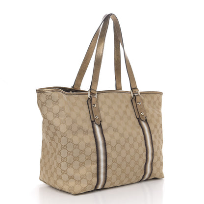 Gucci Monogram Large Jolicoeur Tote Gold 3 of 14