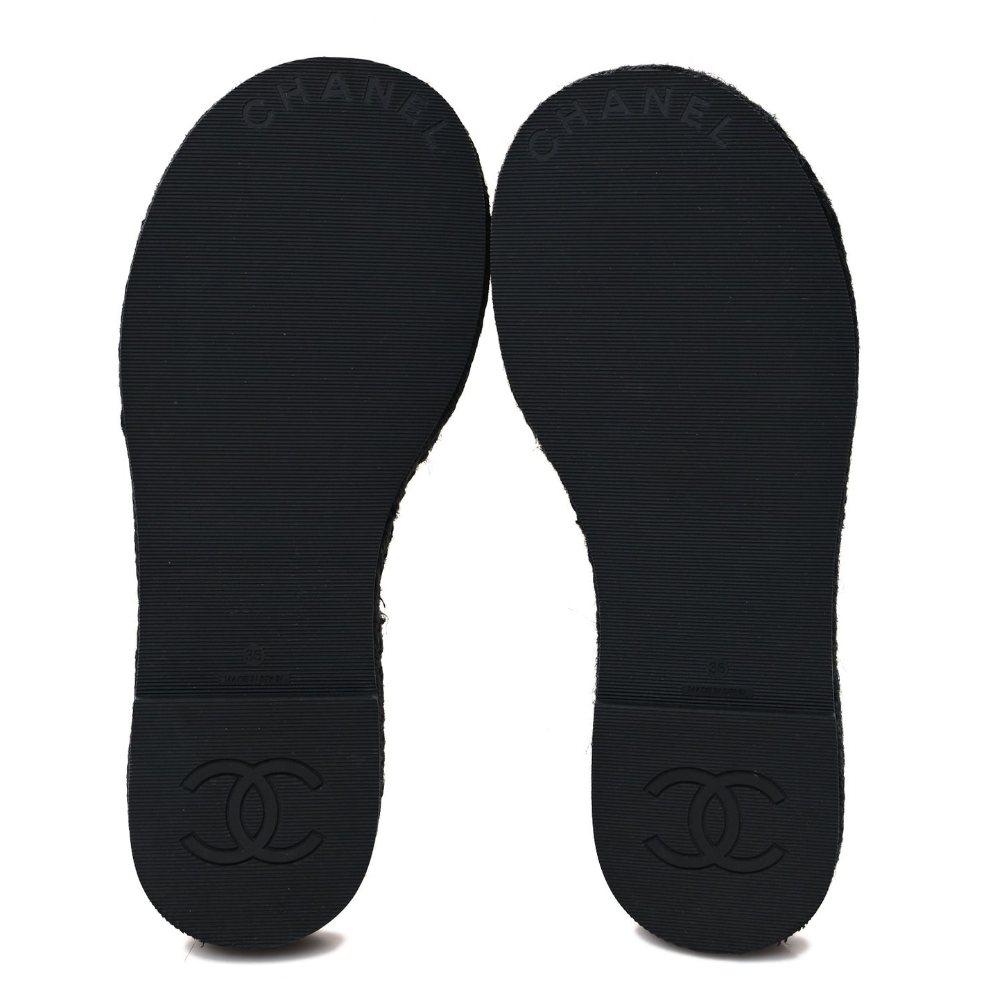 Lambskin Espadrille Mule Sandals 36 Black