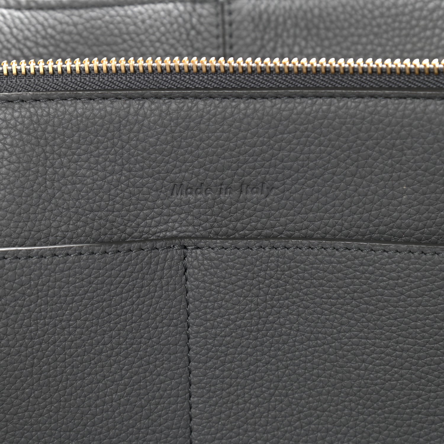 Celine Baby Grained Calfskin Medium Tri-Fold Bag Grey 10 of 13