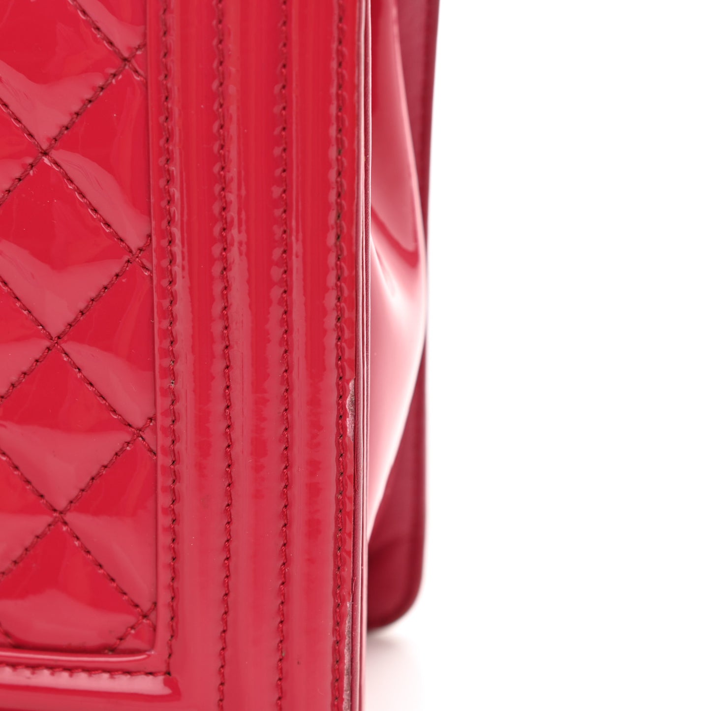 Patent Calfskin New Medium Plexiglass Boy Flap Pink