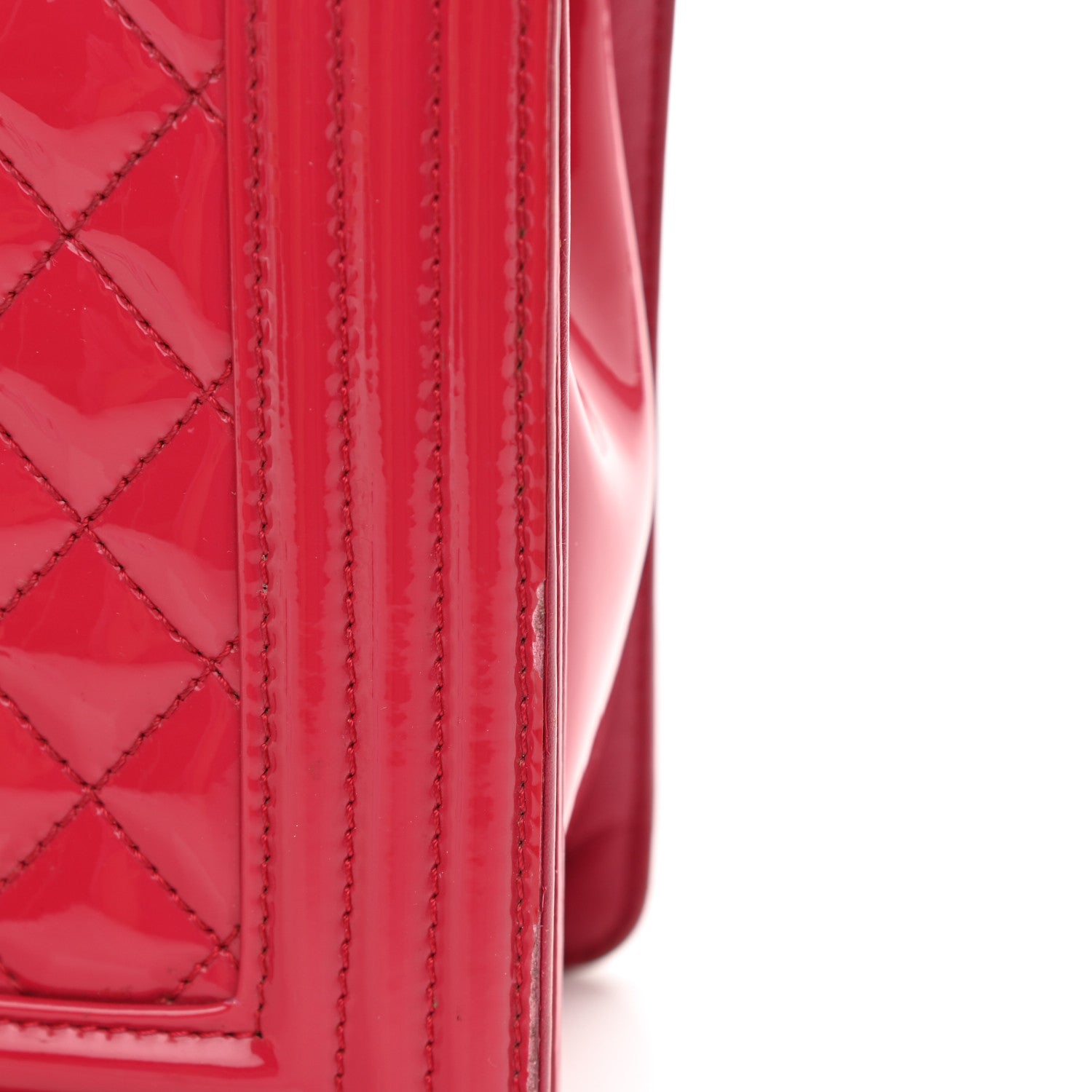 Chanel Patent Calfskin New Medium Plexiglass Boy Flap Pink 7 of 13