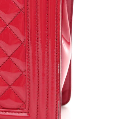 Chanel Patent Calfskin New Medium Plexiglass Boy Flap Pink 7 of 13