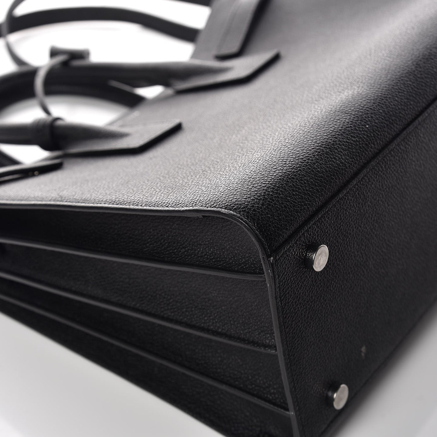 Grained Calfskin Small Sac De Jour Black