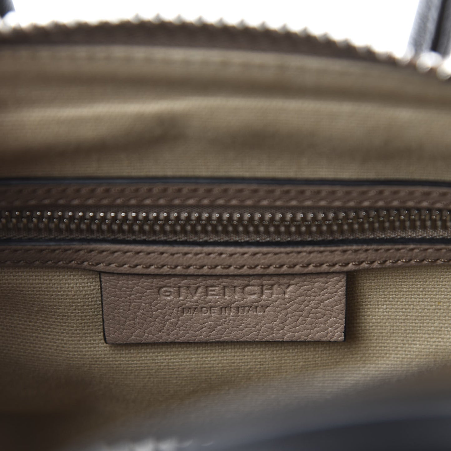 Sugar Goatskin Mini Tri-Color Antigona Linen