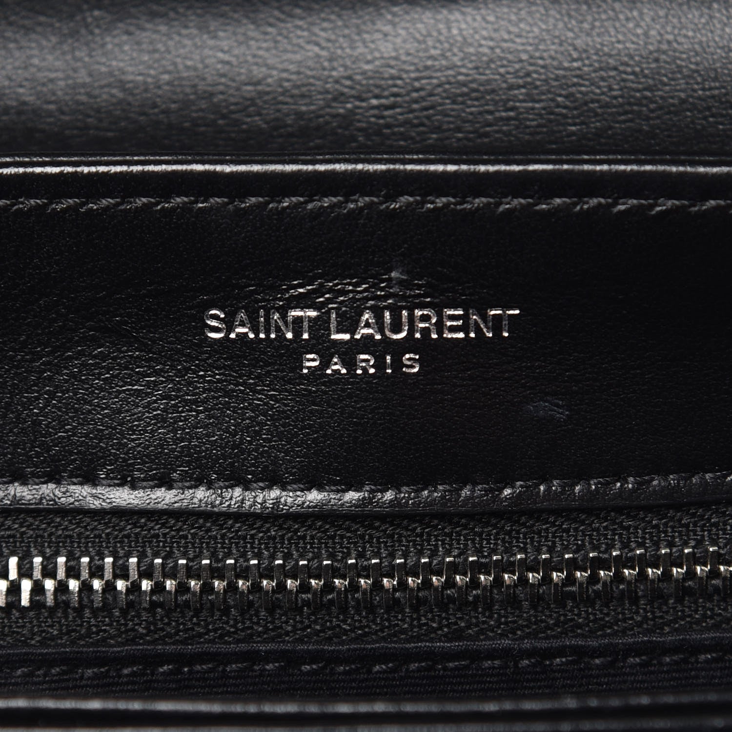 Saint Laurent Calfskin Y Quilted Monogram Toy Loulou Crossbody Bag Black 6 of 7