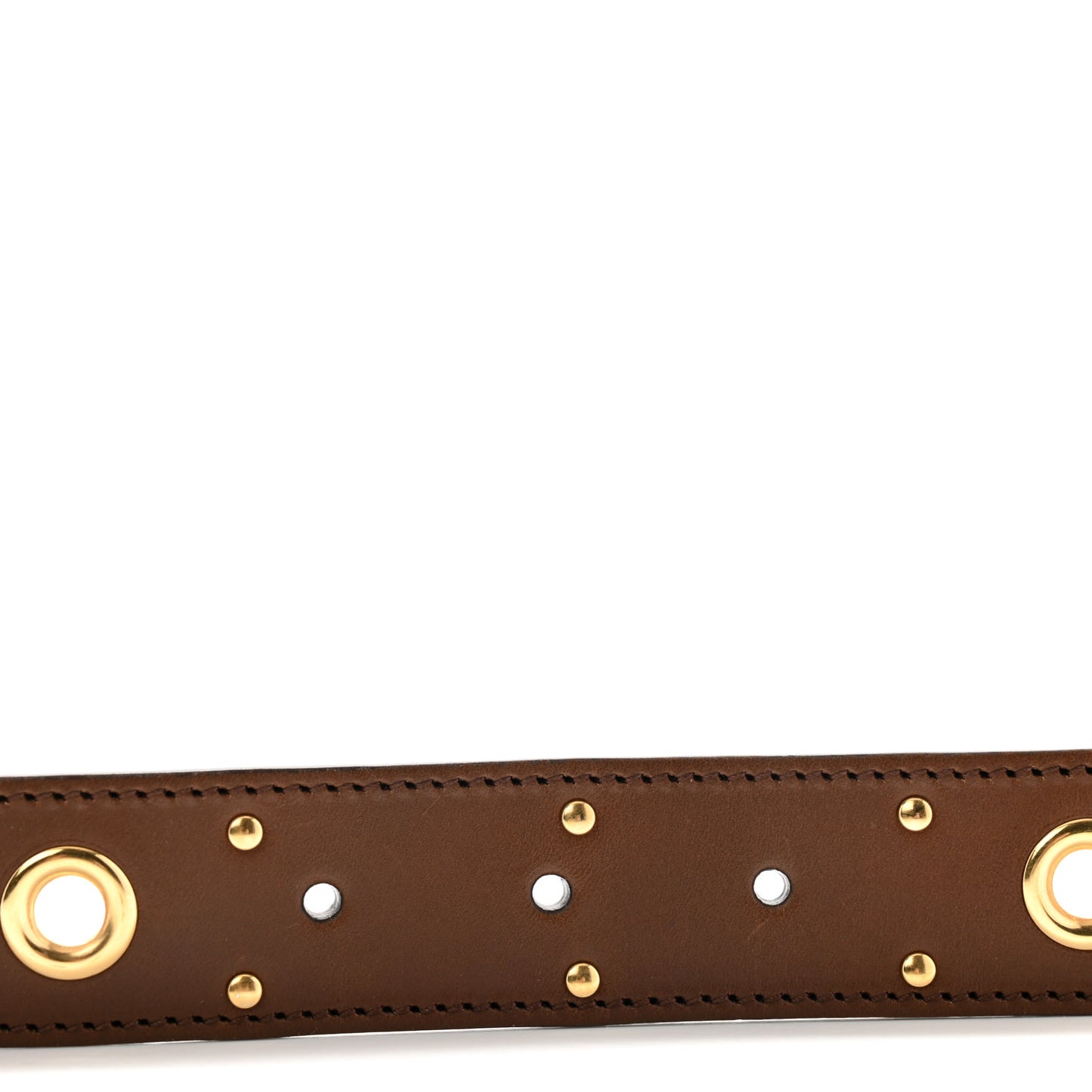 Faded Calfskin Grommet Double G Belt 80 32 Cuir