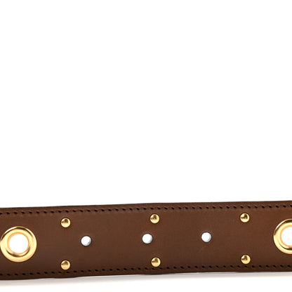 Gucci Faded Calfskin Grommet Double G Belt 80 32 Cuir 4 of 9