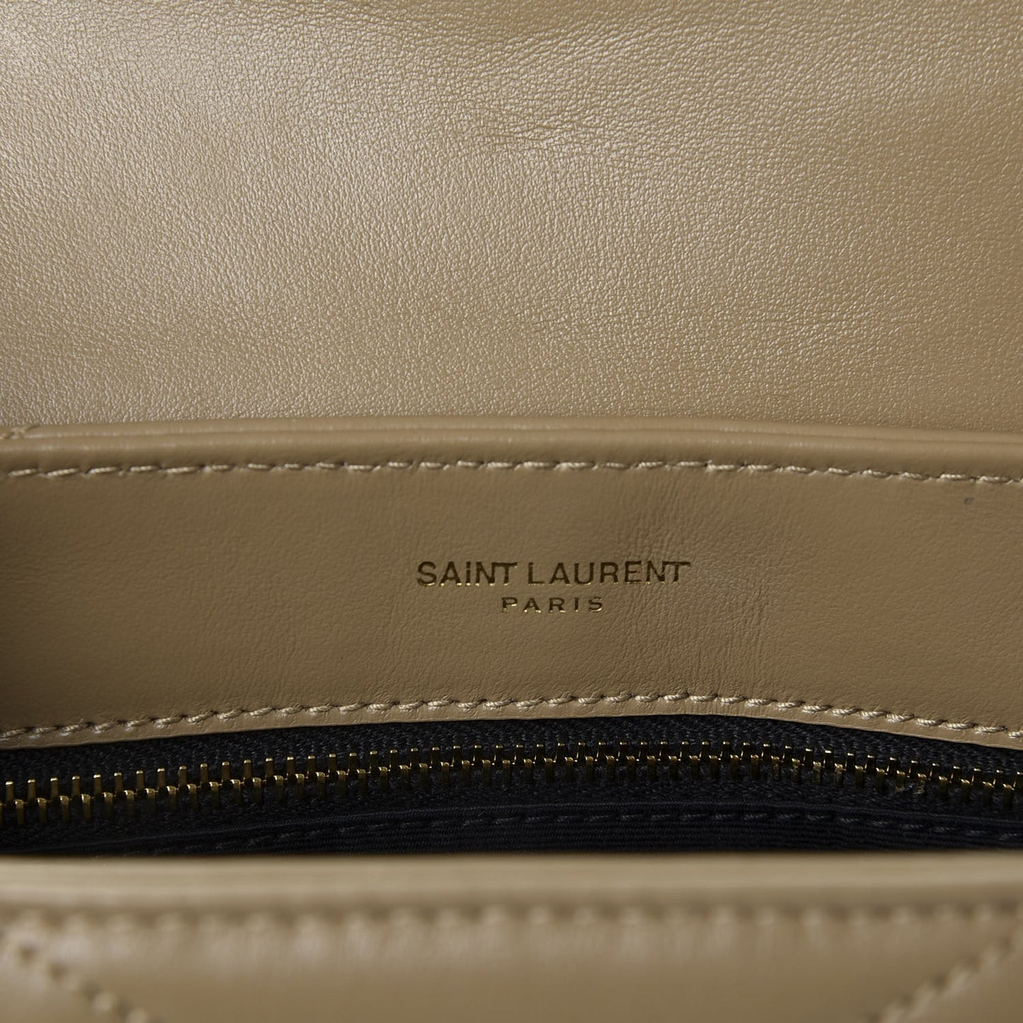 Calfskin Y Quilted Monogram Toy Loulou Crossbody Bag Dark Beige