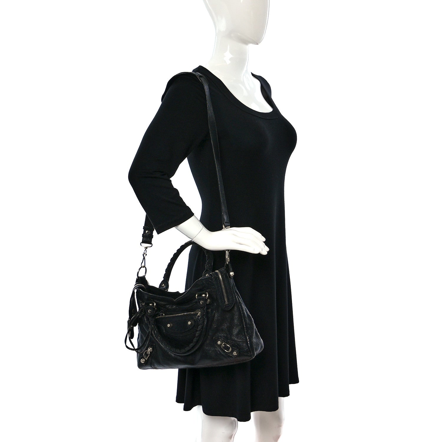 Balenciaga Agneau Giant 12 Silver Hardware Town Black 2 of 16