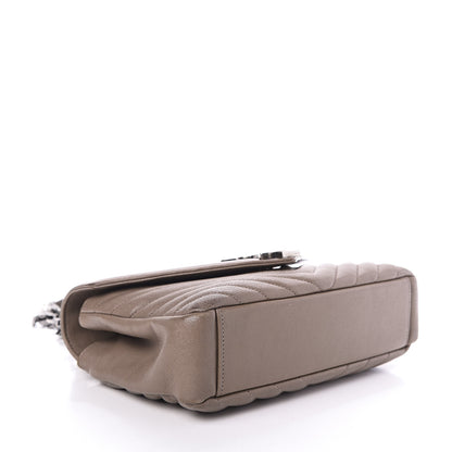 Saint Laurent Sheepskin Matelasse Chevron Monogram Medium College Bag Fard 4 of 15