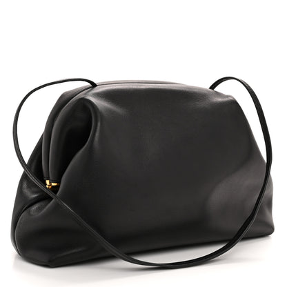 The Row Polished Saddle Calfskin Mira Clutch Black 3 of 10