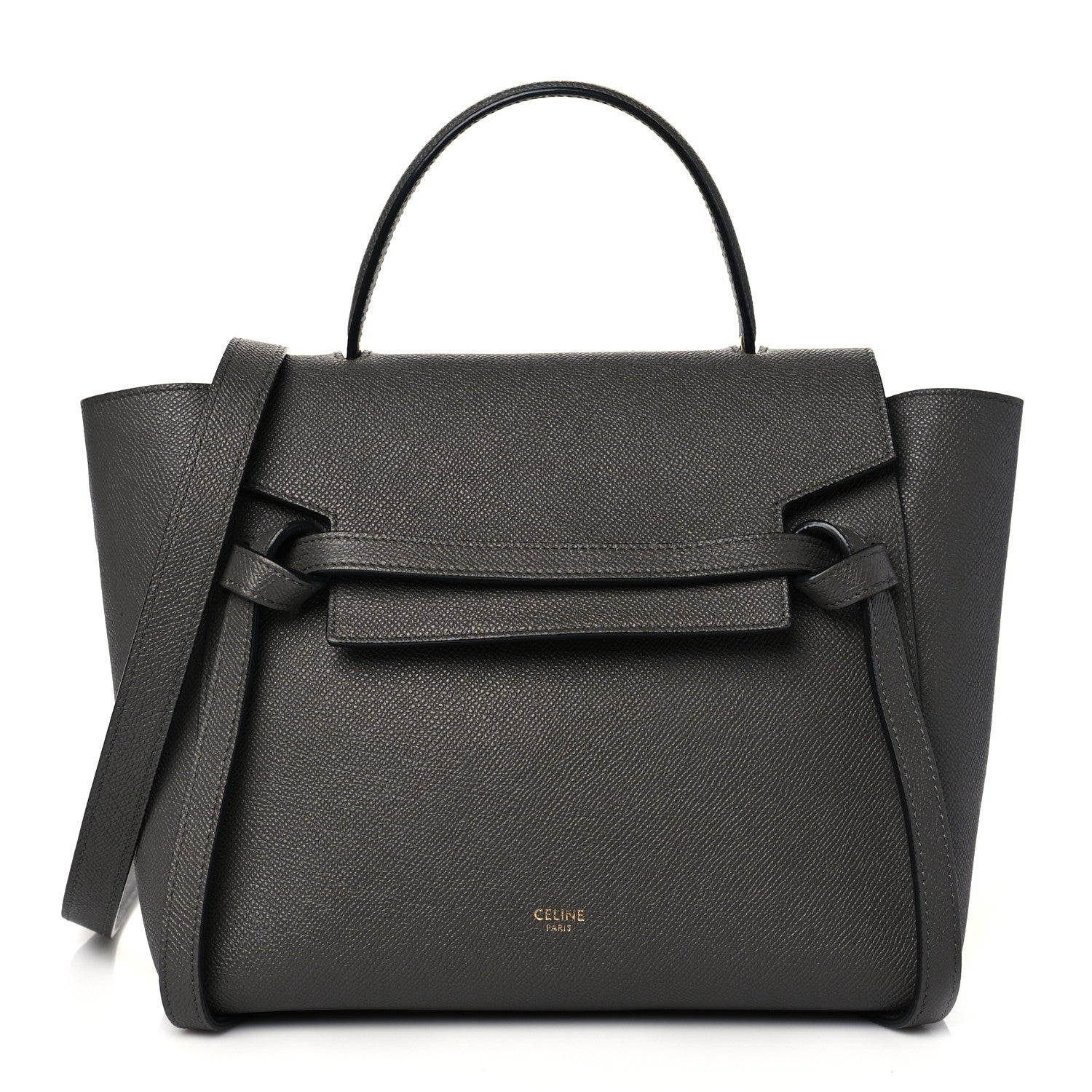 Celine Grained Calfskin Micro Belt Bag Grey 1 of 10