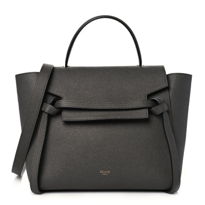 Celine Grained Calfskin Micro Belt Bag Grey 1 of 10