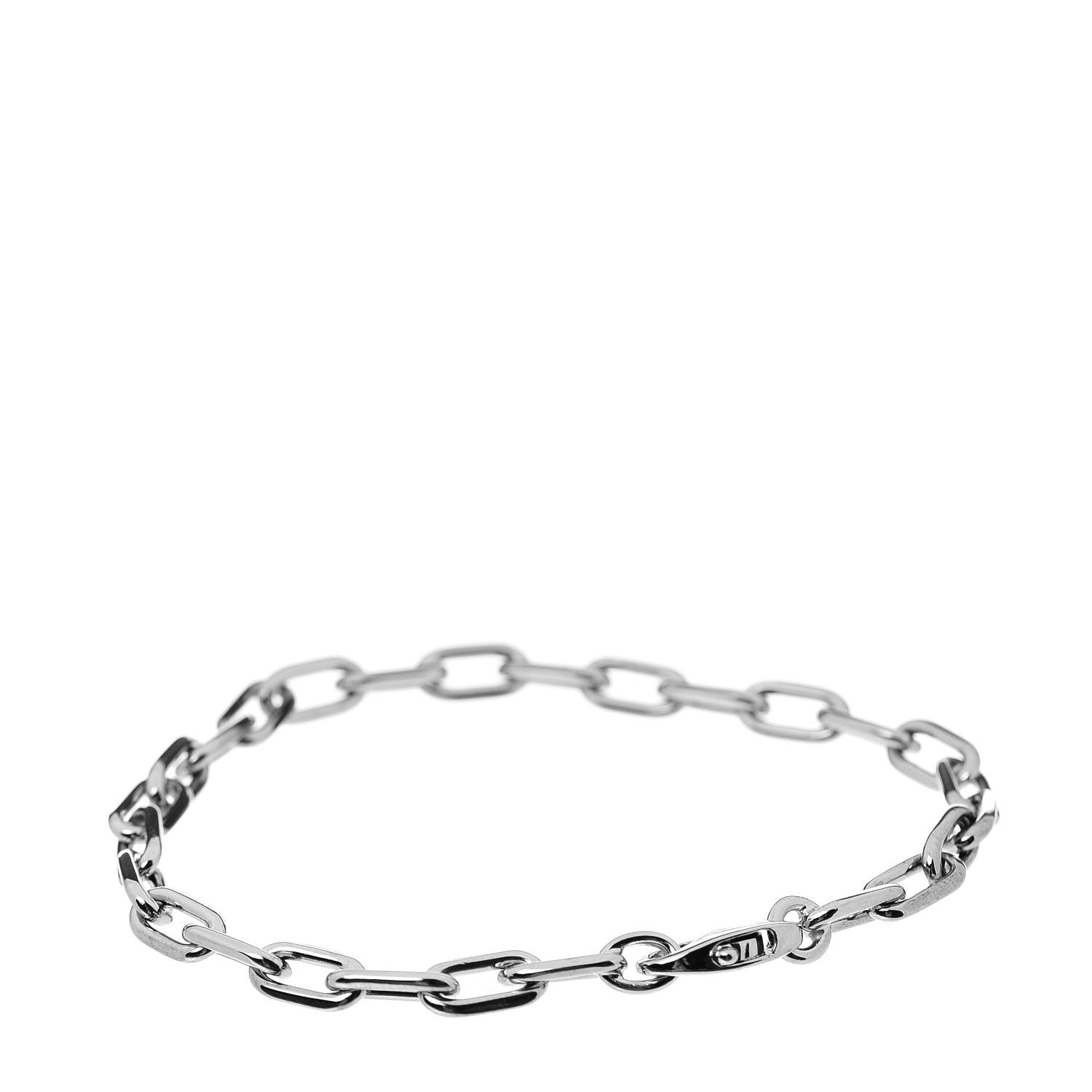 Cartier 18K White Gold Spartacus Chain Bracelet 3 of 5