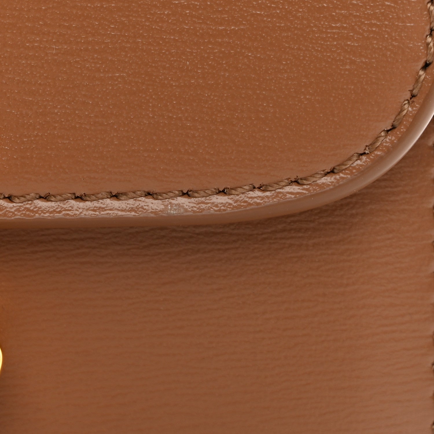 Celine Shiny Calfskin Triomphe Flap Card Holder Bronze 9 of 11